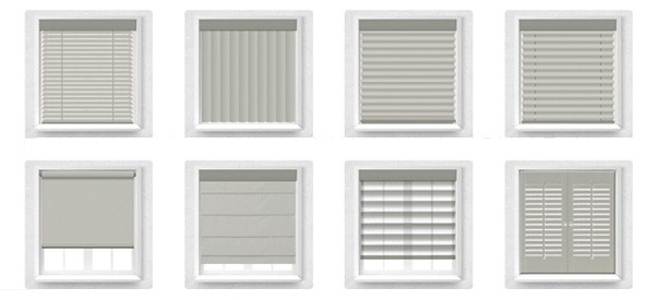 different styles of blinds